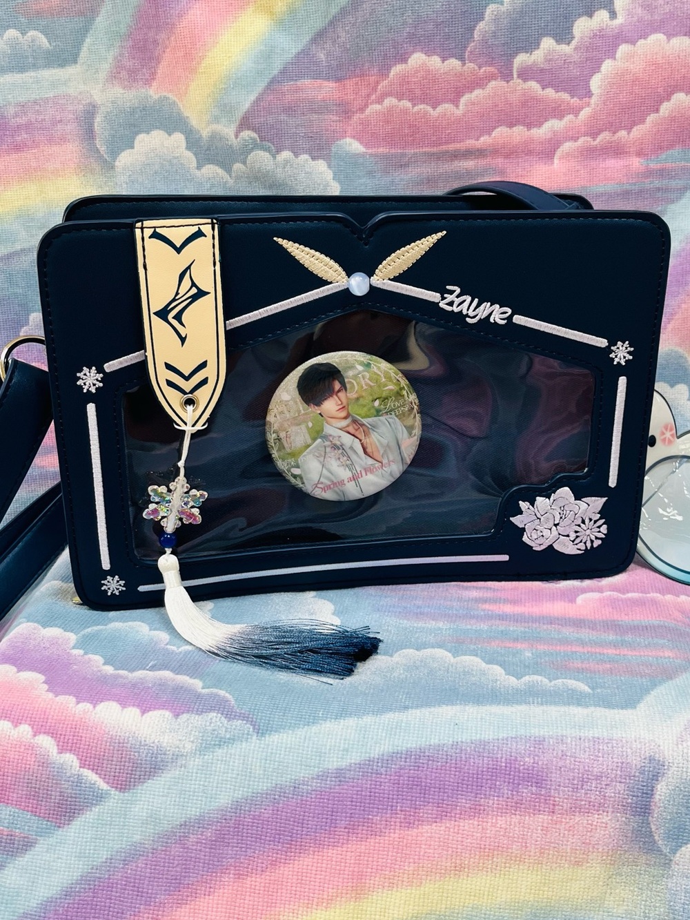 Love and Deepspace Zayne Ita Bag By The Junco Navy Anime Cosplay Collectors